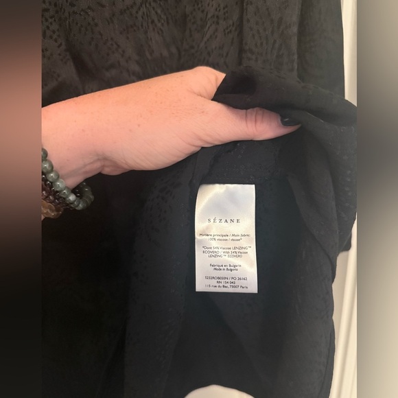 Sezane Ariette Long Sleeve A-Line Cocktail Dress in FR 42 - Picture 4 of 10